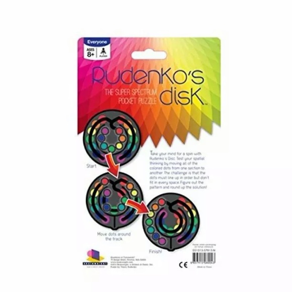 Rudenko's Disk, The Super Spectrum Pocket Puzzle By Brainwright - Picture 3 of 3